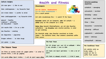 German essay on health and fitness image