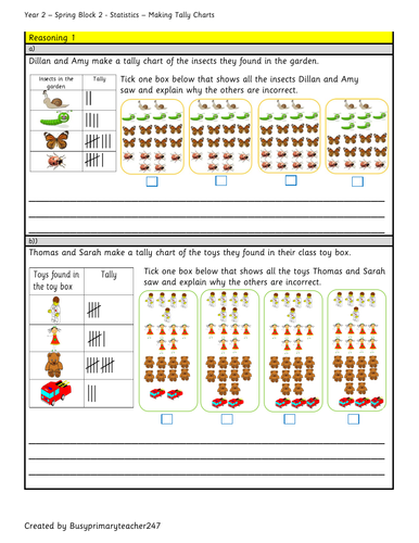 year 2 wrm spring block 2 statistics making tally