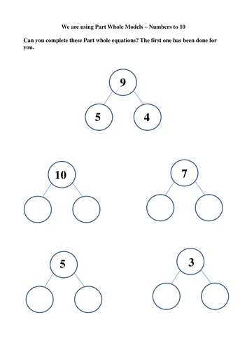part whole number addition to 20 teaching resources