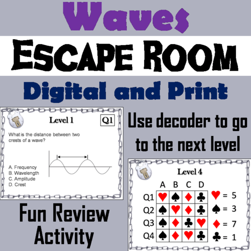 Sound and Light Waves Escape Room