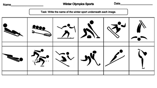 Winter Olympics Sports Worksheet - Beijing 2022 | Teaching Resources