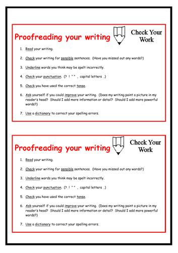 easy teacher worksheets proofreading