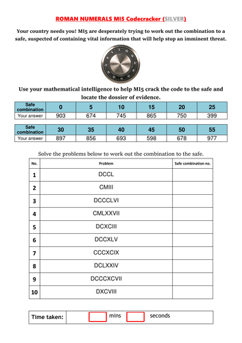 roman-numerals-mi5-codebreaker-differentiated-with-answers-teaching