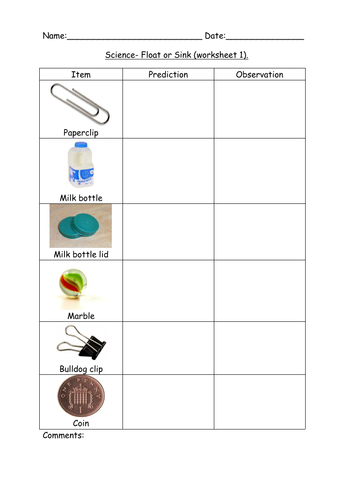 science float or sink for sen reception and early years teaching resources