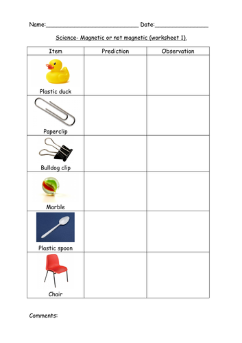 Science magnetic or not magnetic for SEN, Reception and Early years ...