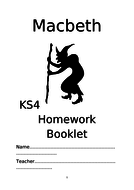 macbeth homework booklet ks4