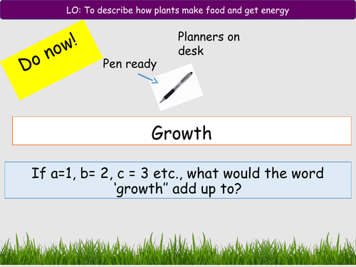 plant reproduction 7 - growth, photosynthesis and respiration