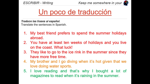 AQA GCSE Viva Spanish Unit 1 Desconectate. Como prefieres pasar las ...