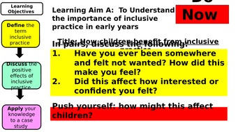 practice principles inclusive unit early years
