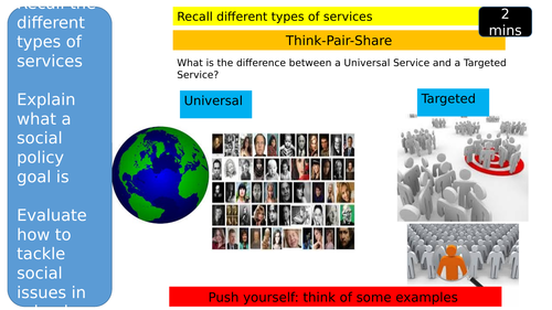 GCSE HEALTH AND SOCIAL CARE- SOCIAL POLICY