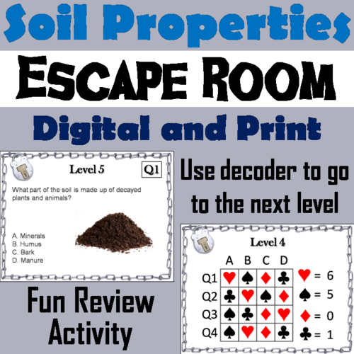 Properties of Soil: Science Escape Room