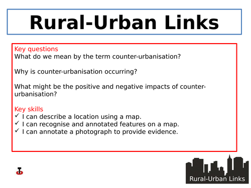 Counter-urbanisation and its impact on rural areas.