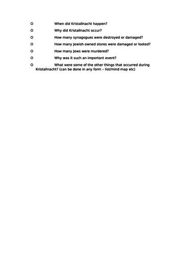 Holocaust: Hitler's Policies and the Kindertransport (Lesson 5 ...