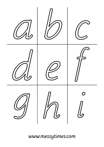 Alphabet - for colouring or tracing | Teaching Resources