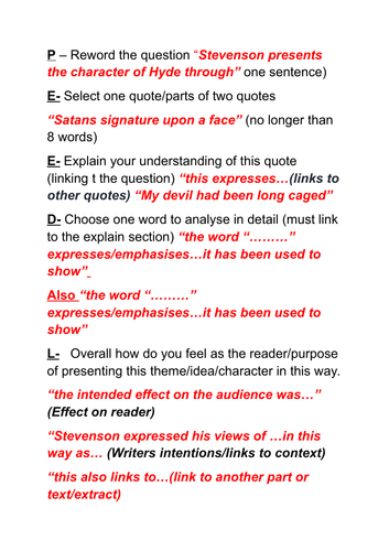 jekyll and hyde gcse essay questions