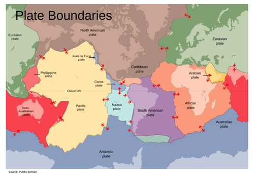 Plate boundaries