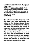 An inspector calls exemplar essay picture