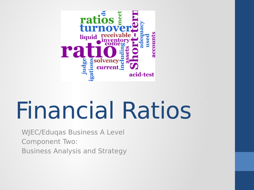 Financial Ratios (Eduqas)