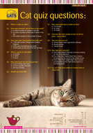 Cats Protection Cat Quiz Teaching Resources