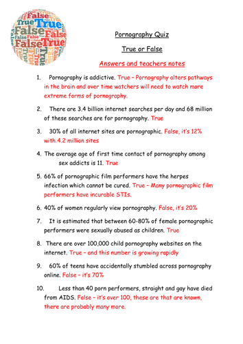 Sre Sex Education Pornography Teaching Resources