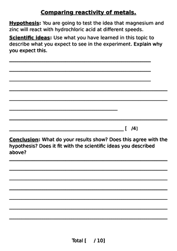 8Gd Hypothesis and Conclusions orange sheet