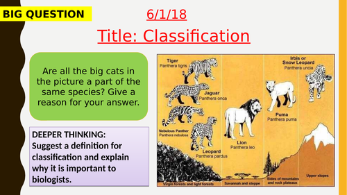 AQA new specification-Classification-B15.9