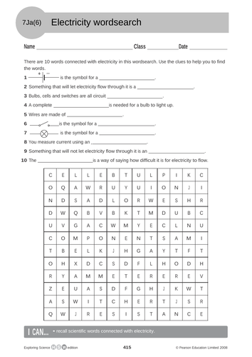 Current and voltage KS3 AQA