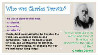 Charles Darwin Famous Explorer KS2 Assembly or Lesson | Teaching Resources