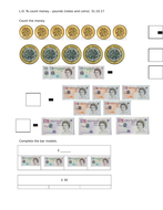 Counting pence, pounds and pounds and pence, Year 2, differentiated 2 ...