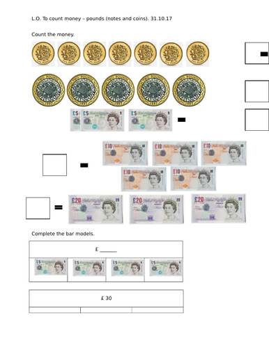 counting pence pounds and pounds and pence year 2 differentiated 2 ways teaching resources