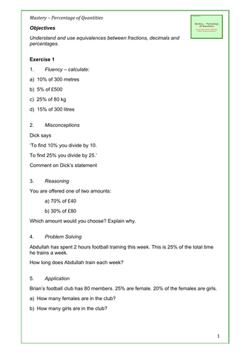 Maths Percentages: Functional Skills, GCSE Foundation, KS3 | Teaching ...