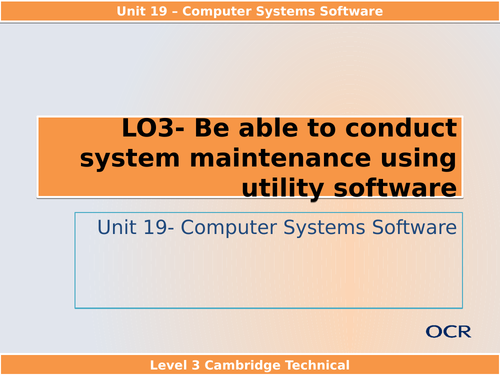 Unit 19 - Software- Full Unit, Cambridge Technicals Level 3 (2016 ...