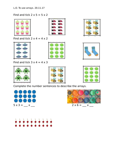 arrays-year-2-worksheets-differentiated-2-ways-teaching-resources