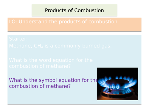New AQA GCSE Chemistry - Products of combustion