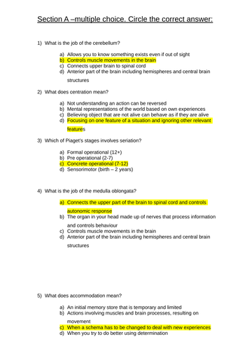 research methods psychology exam questions edexcel