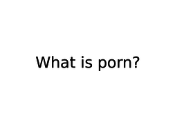Porn vs Reality | Teaching Resources