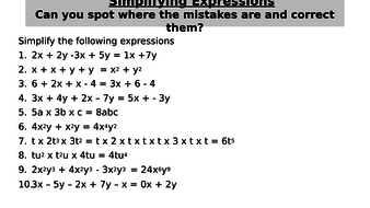 34 Simplifying Algebraic Expressions Worksheet Answers - Notutahituq