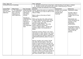 Valentines day lesson: The story of Saint Valentine | Teaching Resources