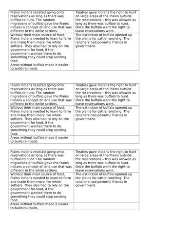 Edexcel: American West - Destruction of the Plains Indians