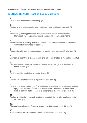 Ocr psychology essays 08 image