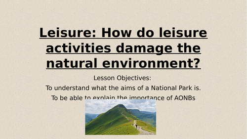 Theme 1: Lesson 24: National parks