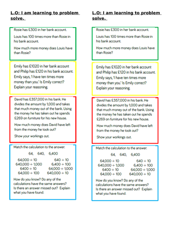 KS2 Year 5 Multiplying and dividing by 10, 100 and 1000 lessons ...