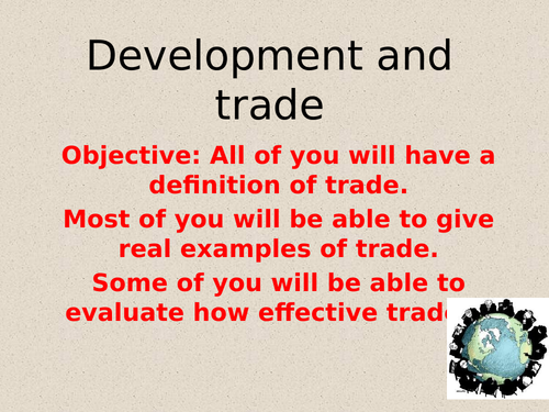 Theme 1: Lesson 50- Trade