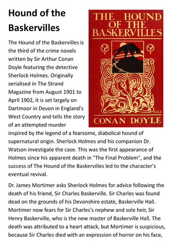 Hound of the Baskervilles Handout