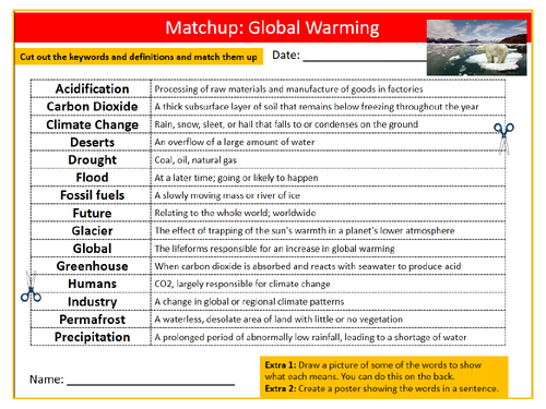 global-warming-definition-match-up-sheet-keywords-settler-starter-cover