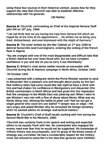 A level history source essay structure edexcel image