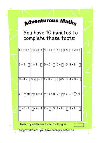 Reception Maths Worksheets Subtraction
