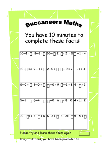 year 1 year 2 addition and subtraction challenges mental maths tests