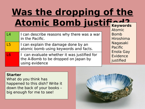 The Atomic Bomb | Teaching Resources