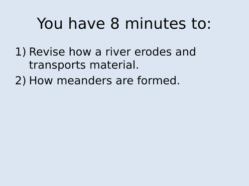 WJEC: Eduqas: Geography B: Theme 2: Rivers: Lesson 9: Rivers investigation